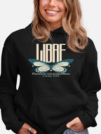 Hoodie Femme “Libre comme un papillon” – Sweat à capuche Papillon